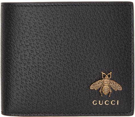 gucci wallet mens bee|gucci bifold wallet signature black.